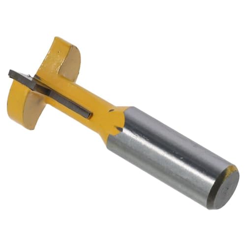 Image of Woodworking Straight Edge T-shaped Cutter,T-groove Carving Drill Bit,1 /2-Inch Shank Carving Tools and Circular Shank Milling Cutter