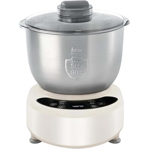 EXSHUING Amasadora De Acero Inoxidable Con Temporizador, Amasadora Automática Con Fermentación Para Repostería Casera, Capacidad De 5 L/5.3 Qt Y 7 L/7.4 Qt Con Fermentación Ajustable, Para Pan(7L)