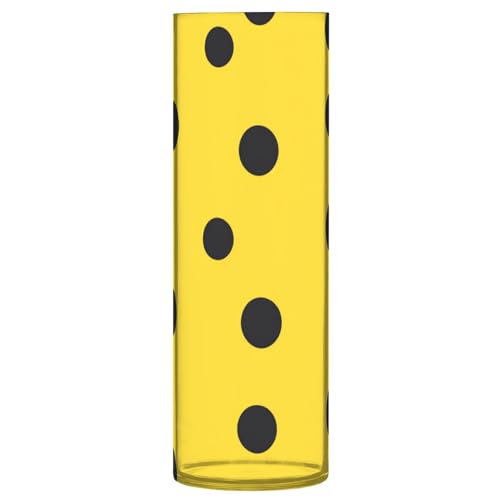 Jarron para centro de mesa amarillo estilo nórdico de 30 cm de alto 2