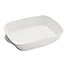 Portmeirion Sophie Conran White Medium Handled Rectangular Roasting Dish - 15 x 11 Inch, 3 Quart Fine Porcelain Bakeware - Oven, Microwave, Freezer & Dishwasher Safe Cookware