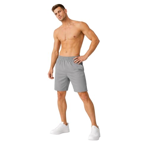Image of GYMIFIC Mens Sports Training Running Dry Fit Solid Boxer Shorts | Premium Lightweight Stretchable Activewear Gym Shorts for Running, Workout, Training & Fitness