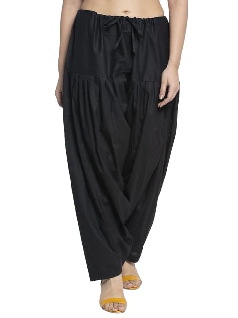 Black Salwar | Traditional Ethnic Wear | Cotton Fabric Salwar Pants | Lose Fit Cotton Salw ar | Harem Pants | Cotton Afghani Salwar | XXL & 3XXL Cotton Salwar-image-19