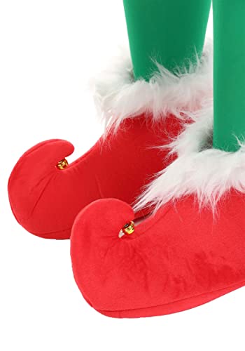 image for Fun Costumes Red Elf Shoes for Adults How the Grinch Stole Christmas P