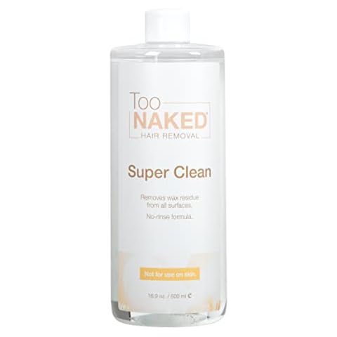 Too Naked Hair Removal Super Clean Wax Warmer Cleaner, Wax Surface Cleaner, 100% Vegan, 16.9 oz. Cover