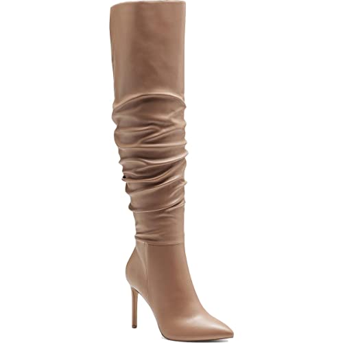 I.N.C. International Concepts INC Womens Iyonna Faux Leather Slouchy Over-The-Knee