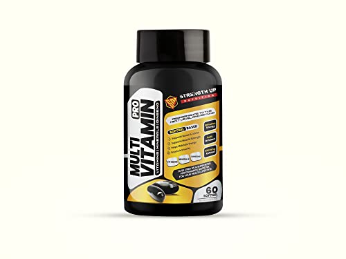 Strength Up Nutrition Multivitamin PRO (60 Softgel) For Men and Women,Boost Immunity,Ginseng and Minerals,Support Muscle Growth and Recovery Strength Up Nutrition Multivitamin PRO (60 Softgel) For Men and Women,Boost Immunity,Ginseng and Minerals,Support Muscle Growth and Recovery