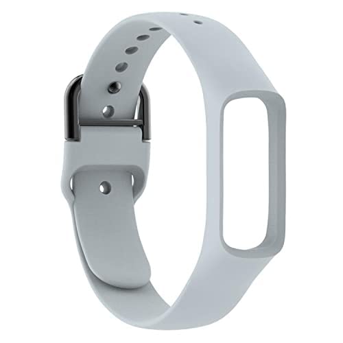 Image of Band Strap Belt with Buckle for Samsung Galaxy Fit E R375 Smart Band (Grey) (Note: Not Compatible to Any Other Models Except Samsung Fit E R375 Band) (Grey)