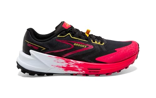 BROOKS 1204051B007 Catamount 3 Damen Black/Diva Pink/Lemon Chrome EU 40
