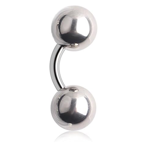 Ruifan 316L Surgical Steel Curved Barbell Cover