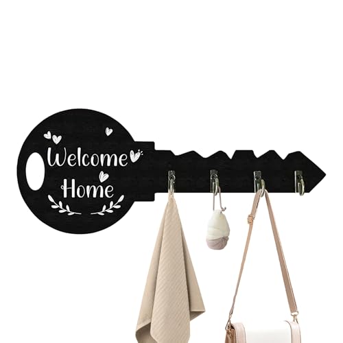 Générique Porte-Clés Mural - Porte-Clés en Bois pour Mur - Organisateur Gain de Place Décoratif pour Entrée Appartement Maison Salon