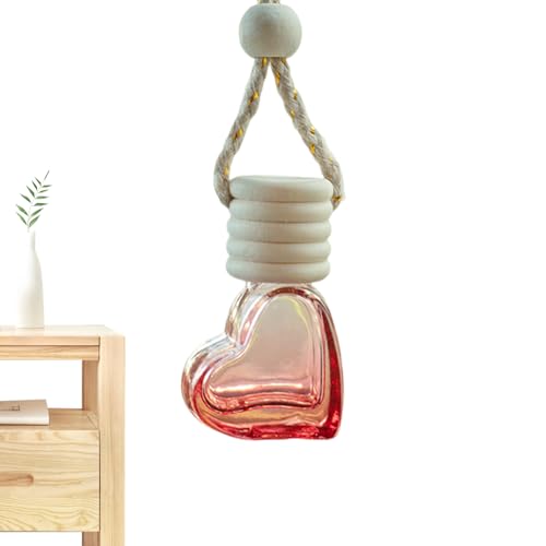 Glass Fragrance Bottle - Diffuser for eessential Oil | Heart-Shaped Glass Perfume Bottle 6ml, Empty Fragrance Aromatherapy Bottle Ornament for Car and Home Decoration, Perfume Oils Diffuser Glass Fragrance Bottle - Diffuser for eessential Oil | Heart-Shaped Glass Perfume Bottle 6ml, Empty Fragrance Aromatherapy Bottle Ornament for Car and Home Decoration, Perfume Oils Diffuser