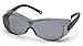 Pyramex Gray Safety Glasses, Scratch-Resistant, OTG