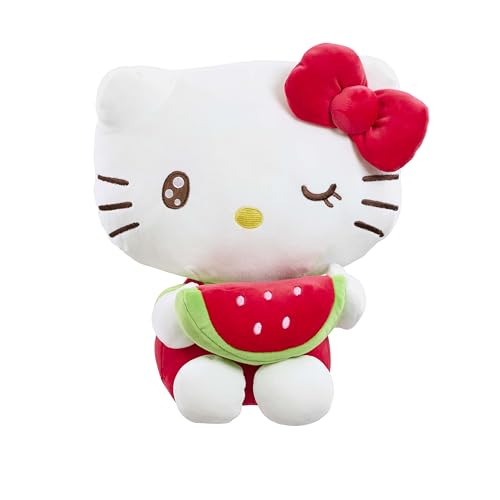 Hello Kitty Macedonia Plush 16cm Watermelon Soft Toy Cute Character with Watermelon Design Official Licensed Merchandise for Fans and Collectors Suitable for Ages 4+