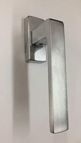 Maniglia cremonese DRY KEEP 7X42 per finestre modello SPIGOLA QUADRO CON BOCCOLE in maritech cromo satinato