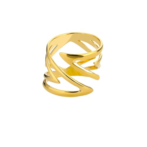 Bague acier inoxydable femme grand anneau vintage résistant qui ne noircit pas