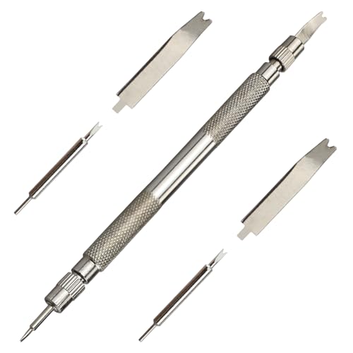Ensemble d'outils de Retrait de Bracelet de Montre, Outil de Barre à Ressort, poignée d'outil en Acier Inoxydable, kit de réparation de Montre pour Retirer Le Bracelet, réglage des Barres à Ressort