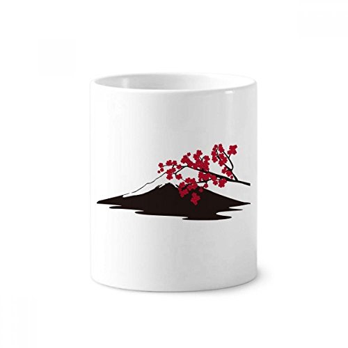 Gobelet céramique Sakura et Fuji haut de gamme avec finition blanche brillante