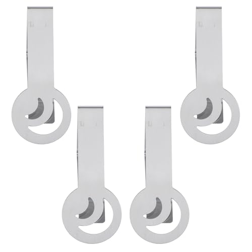 STOBAZA 4pcs Stainless Steel Tablecloth Clamps for Fitted Tablecloths Outdoor Non-Slip Table Cover Fixing Clips