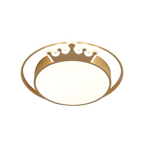 Plafonnier pour chambre d'enfant et ambiance chaleureuse dorée