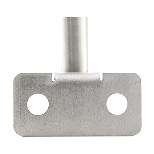 Wdwlbsm 2 Pack Wall Mount Gate Hinge Wood Fence Link Gate Hinge, Heavy Duty Outdoor Chain Link Fence Gate Post Hinges, Diameter 5/8" Hinge Pin, Stainless Steel, Horizontal Mount #TOP4