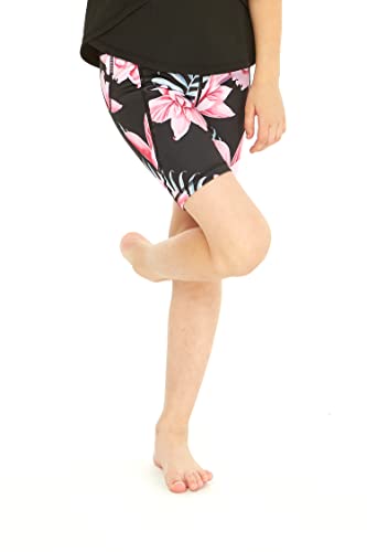 Girl's Hawaiian Athletic Sportswear Bike Shorts in Floral Patterns4