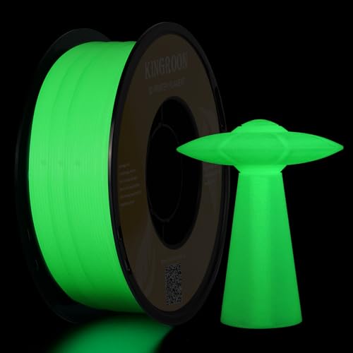 Image of Kingroon Glow in Dark 1.75mm PLA Filament, Fit Most FDM 3D Printers, Dimensional Accuracy + /- 0.03 mm, 1kg Spool(2.2lbs), Luminous PLA 3D Printer Filament - Yellow