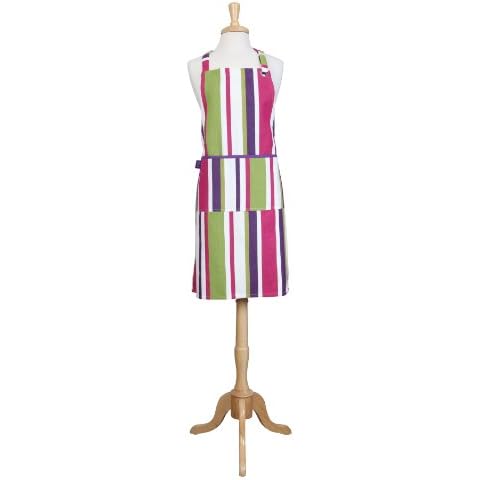Dexam Purple Regatta Stripe Cotton Apron Cover