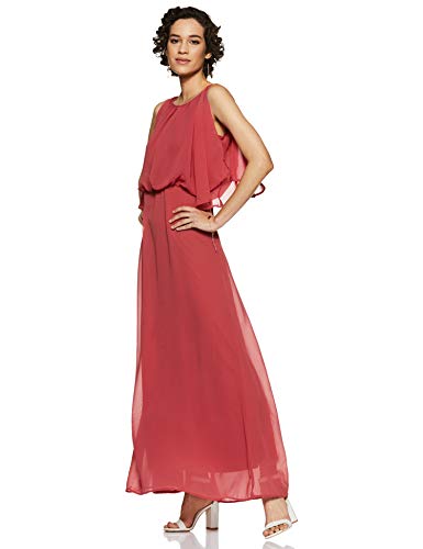 chinese dress ladies Buy Harpa Women Round Neck Maxi Black Dress(GR5660A-BLACK-XL) at Amazon.in
