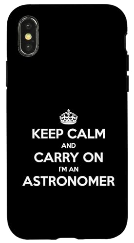 Keep Calm and Carry On I'm an Astronomer - 面白い スマホケース iPhone X/XS 用