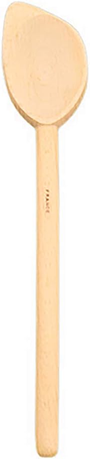 Pacific Merchants 12" Beechwood Heavy Wooden Corner Spoon - Left Handed