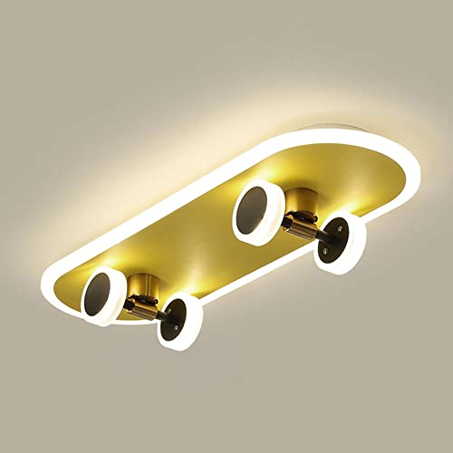 Plafonnier LED skateboard pour chambre enfant avec lumière dimmable - 2