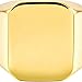 Imagen de MunkiMix Anillo de Sello para Hombres Mujeres Niños 316l Anillos para Hombre Resistentes al Agua Estilo Cuadrado de Acero Inoxidable