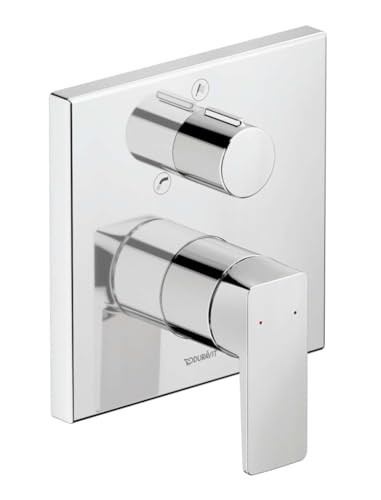La tecnica ad incasso è discretamente integrata nella parete, mentre gli elementi visibili del rubinetto sono ridotti all'essenziale.