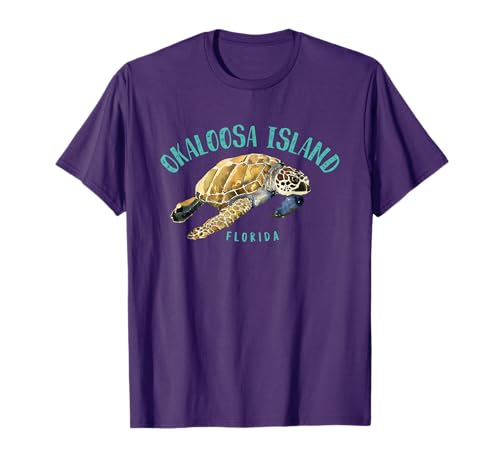 Okaloosa Island Florida Sea Turtle Design T-Shirt