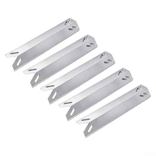 Yuanpgky Placa térmica de acero inoxidable para parrillas de gas, compatible con las series 2556, 2456, GAS2456AS, GAS2556AS y otros modelos para – 15.53 x 3.15 pulgadas para – Juego de 5 piezas