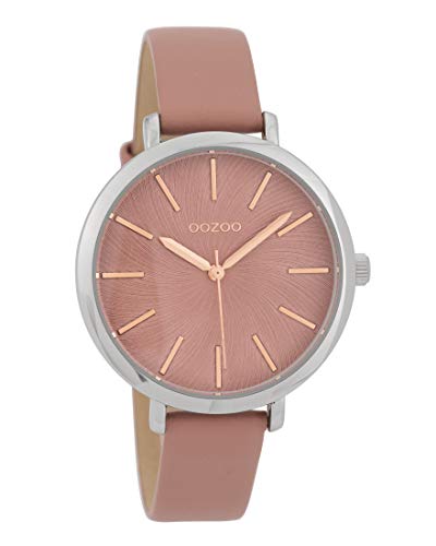 Preisvergleich Produktbild Oozoo Damenuhr mit Lederband 38 MM Pinkgrau / Pinkgrau C9696