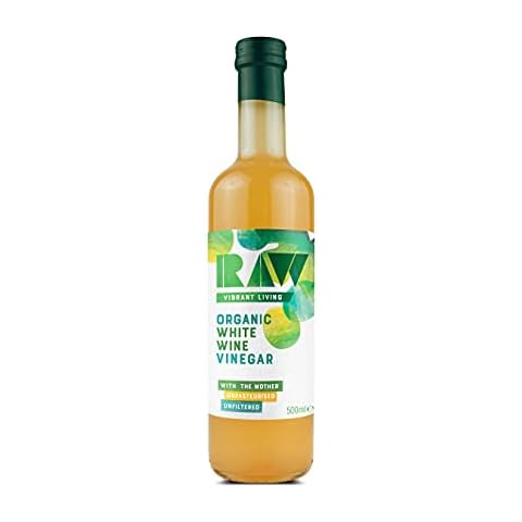 Raw Vibrant Living Organic White Wine Vinegar With The Mother, 500 ml (pack of 12) Cover