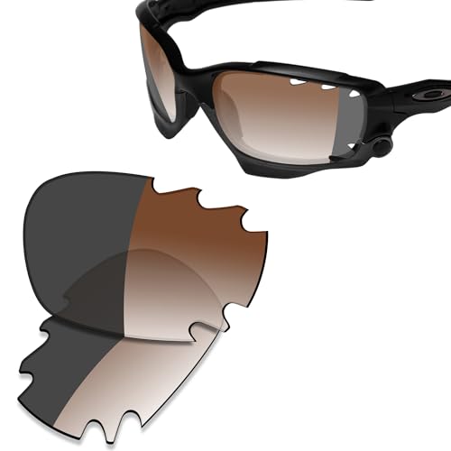 Image of SAUCER Premium Replacement Lenses & Rubber Kits for Oakley Jawbone Vented Racing Jacket (Low Bridge Fit) | UV400 Protection