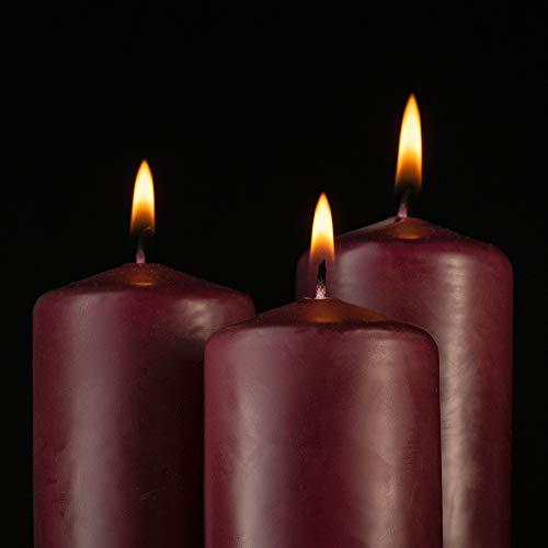 Tribello Spaas Wine Red Pillar Candles thumb #1