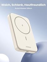 Ugreen 10000mAh Mini Powerbank Wireless 20W with MagSafe white Weiß – Ansicht 4