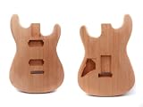 Electric guitar Body whole Piece of Mahogany Wood Unfinished HH Style for diy