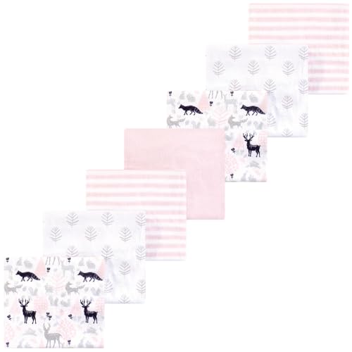 Image of Luvable Friends Little Treasure Flannel Receiving Blankets 7pk