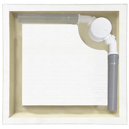 AQUABAD Duschwanne/Duschtasse | Komplettset Forta Plus mit LeakProtect Technologie Smooth White 90x90cm Quadrat | inkl. Ablaufgarnitur/Siphon Alcadran A49CR – Bild 8