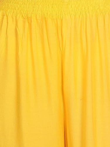 Image of Fancy Star Women Super-Combed Cotton and Rayon Solid Full Length Regular Palazzo