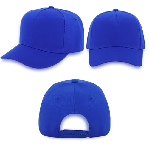 Image of 12 Pack Seamless Baseball Caps Wholesale Bulk - No Center Seam, DIY Friendly, Adjustable Breathable Lightweight for Men Women