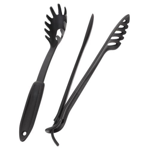 Cabilock Pinzas Para Espaguetis Reutilizables De Nailon 2 Piezas, Herramientas Ergonómicas Para Cocina, Resistentes Al Calor, Utensilios Para Servir Pasta, Uso Diario En Hogar y Restaurantes