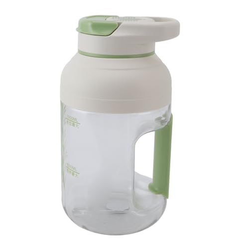 Portable Blender, Portable Juicer Blender Mini Blender with Ergonomic Handle Design 1.5L Cordless Large Capacity for Outdoor Picnic (Green)