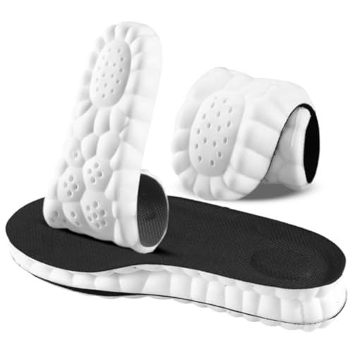Plantillas Memory Foam, Alivio del Dolor del Talón Plano, Absorción de Impactos, Plantilla Cómoda Antifatiga, para Deporte, Trabajo y Uso Diario, 41-42, Negro