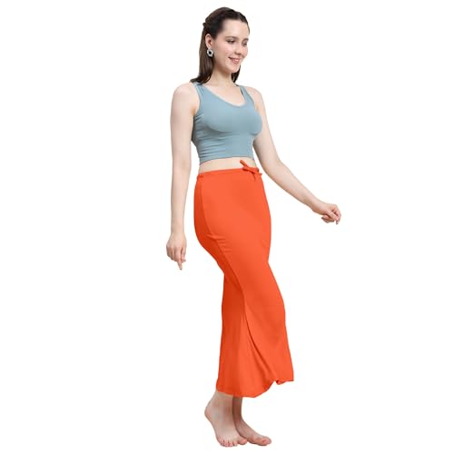 Image of Amazon Brand - Anarva Women Cotton Blended Saree Shapewear Regular Petticoat Skirt For Saree