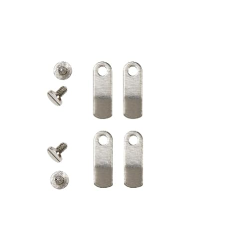 Ewatchparts 4 Screw & 4 Clamps Compatible With Unitas ETA 6497-6498 Movement Stainless Steel